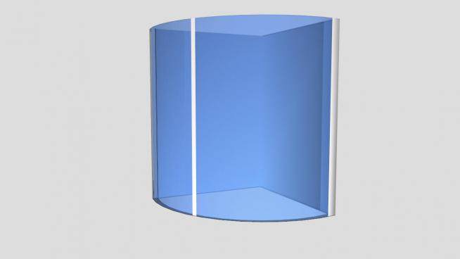 弧扇形玻璃淋浴房SU模型下载_sketchup草图大师SKP模型