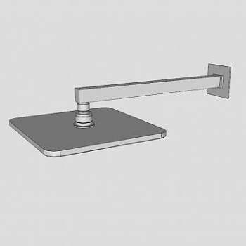 卫浴大花洒SU模型下载_sketchup草图大师SKP模型