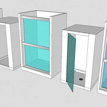 多款室内淋浴房SU模型下载_sketchup草图大师SKP模型