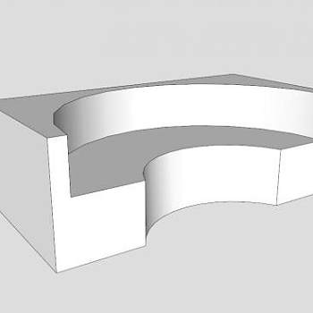 展台圆形卡座SU模型下载_sketchup草图大师SKP模型