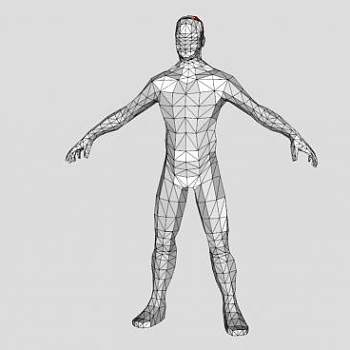 男性模特摆件SU模型下载_sketchup草图大师SKP模型