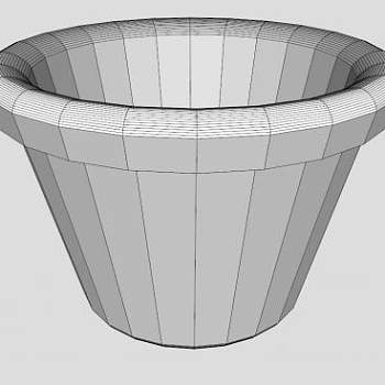 现代花盆SU模型下载_sketchup草图大师SKP模型