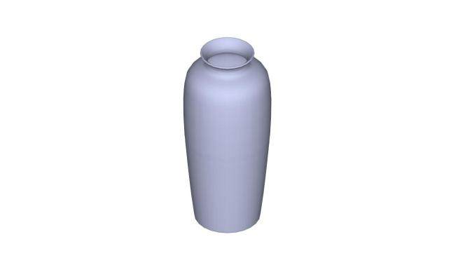 中式简易陶瓷花瓶SU模型下载_sketchup草图大师SKP模型