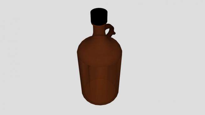 棕色样品瓶子SU模型下载_sketchup草图大师SKP模型