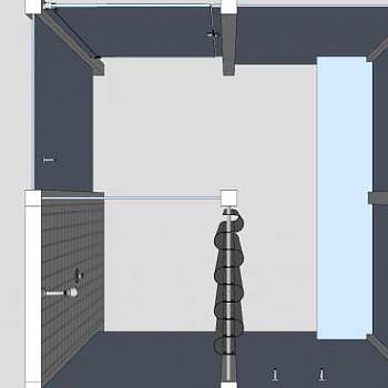 浴室更衣室淋浴间SU模型下载_sketchup草图大师SKP模型