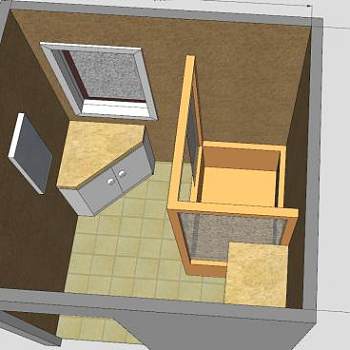 现代浴室更衣室SU模型下载_sketchup草图大师SKP模型