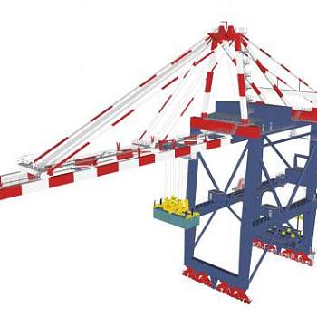 集装箱岸桥SU模型_su模型下载 草图大师模型_SKP模型