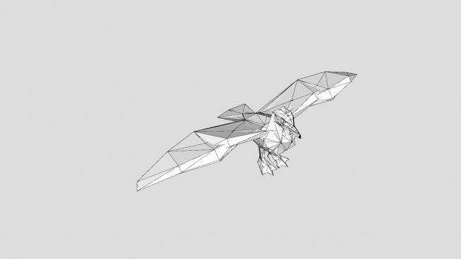 鸟类动物3D海鸥SU模型下载_sketchup草图大师SKP模型