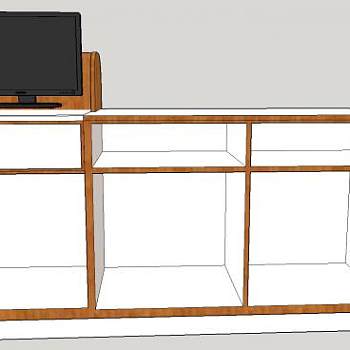 现代前台马里奥收银台SU模型下载_sketchup草图大师SKP模型