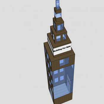 楼房出售SU模型下载_sketchup草图大师SKP模型