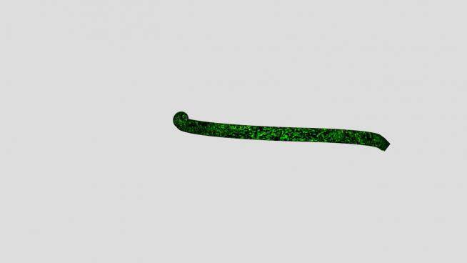 吐蛇信的绿蛇SU模型下载_sketchup草图大师SKP模型