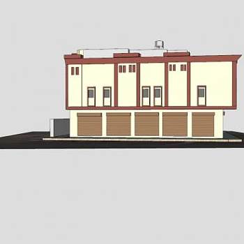 现代楼房售楼处SU模型下载_sketchup草图大师SKP模型