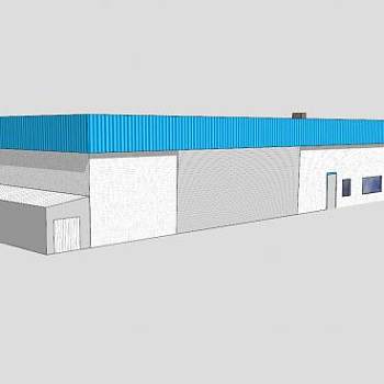 飞机技术中心机库SU模型下载_sketchup草图大师SKP模型