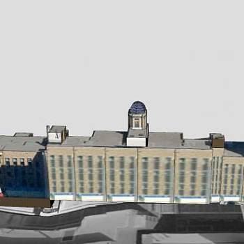 火星大学建筑SU模型下载_sketchup草图大师SKP模型