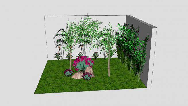 东方园林绿化植物SU模型下载_sketchup草图大师SKP模型