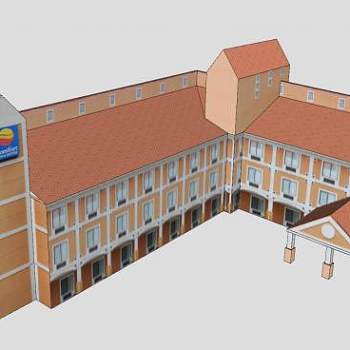 舒适酒店套房SU模型下载_sketchup草图大师SKP模型