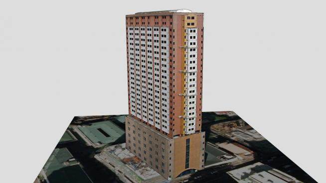 多层住宅公寓SU模型下载_sketchup草图大师SKP模型