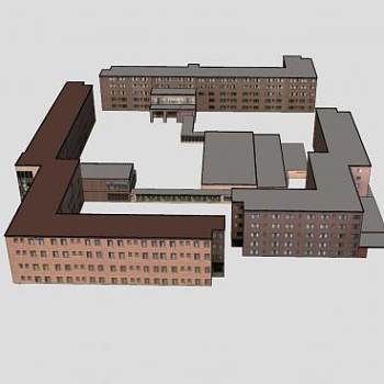 法国戴维斯建筑SU模型下载_sketchup草图大师SKP模型