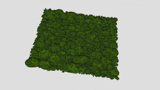 绿色苔藓植物SU模型下载_sketchup草图大师SKP模型
