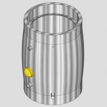 电热不锈钢水桶SU模型下载_sketchup草图大师SKP模型