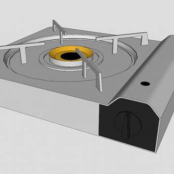 便携式煤气灶SU模型下载_sketchup草图大师SKP模型