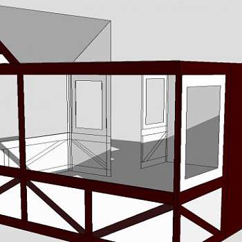 木材商店展示店铺SU模型下载_sketchup草图大师SKP模型