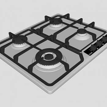 泰克诺厨具燃气灶SU模型下载_sketchup草图大师SKP模型