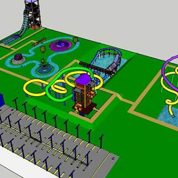 儿童娱乐室休闲场所SU模型下载_sketchup草图大师SKP模型