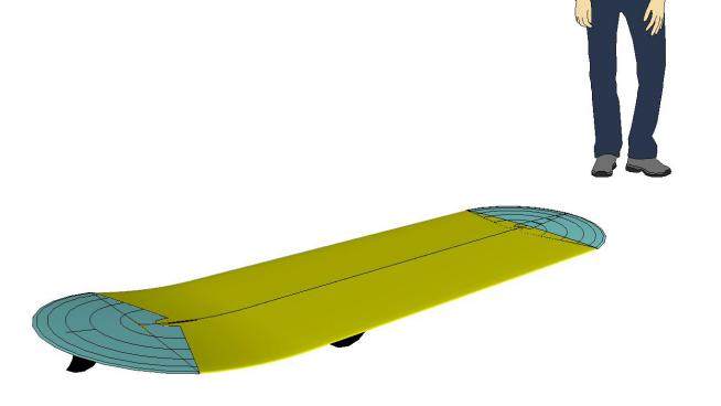 海上运动冲浪板SU模型下载_sketchup草图大师SKP模型