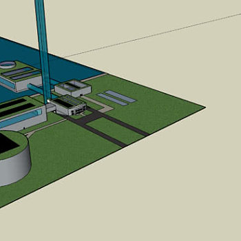 海边住宅建筑SU模型下载_sketchup草图大师SKP模型