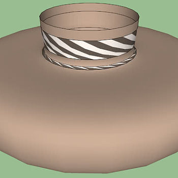 美洲土著陶器SU模型下载_sketchup草图大师SKP模型