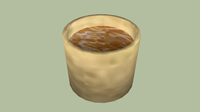 装茶的陶杯SU模型下载_sketchup草图大师SKP模型