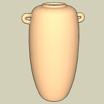 古伊比利亚双耳陶器SU模型下载_sketchup草图大师SKP模型