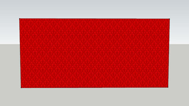 红色纹理墙纸SU模型下载_sketchup草图大师SKP模型