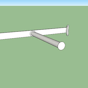 宜家拉出式衣架SU模型下载_sketchup草图大师SKP模型