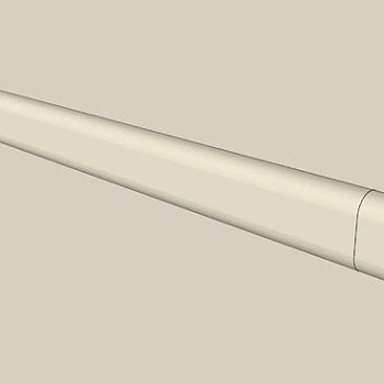 50cm衣栏杆SU模型下载_sketchup草图大师SKP模型