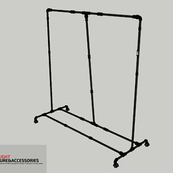 固定式晾衣架SU模型下载_sketchup草图大师SKP模型
