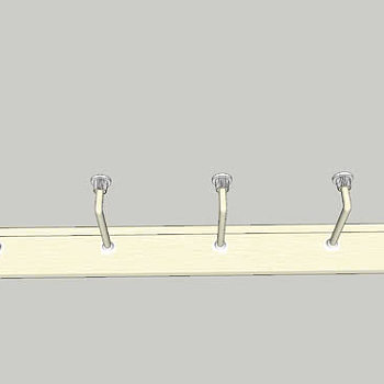 进门挂衣钩SU模型下载_sketchup草图大师SKP模型