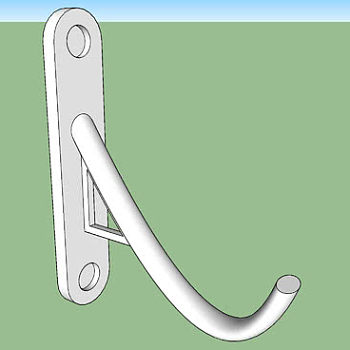 金属中式墙钩SU模型下载_sketchup草图大师SKP模型