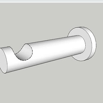 简约大衣钩SU模型下载_sketchup草图大师SKP模型