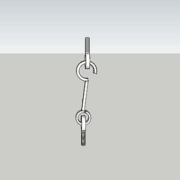 金属鱼眼钩SU模型下载_sketchup草图大师SKP模型