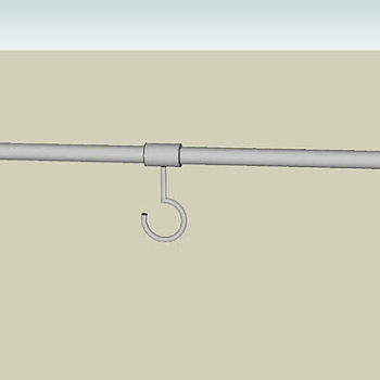 老式承重杆挂钩SU模型下载_sketchup草图大师SKP模型