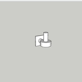 简易门后挂钩SU模型下载_sketchup草图大师SKP模型