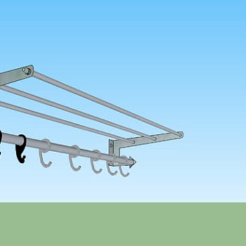 浴室置物挂架SU模型下载_sketchup草图大师SKP模型