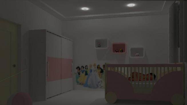 卡米拉婴儿室儿童房SU模型下载_sketchup草图大师SKP模型