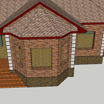 俄式建筑风格小屋SU模型下载_sketchup草图大师SKP模型