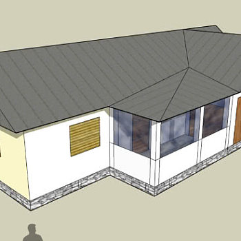 罗马尼亚乡间住宅SU模型下载_sketchup草图大师SKP模型