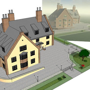 英式住宅庭院走道SU模型下载_sketchup草图大师SKP模型