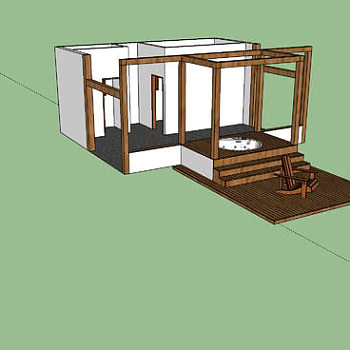 日本家庭桑拿房SU模型下载_sketchup草图大师SKP模型
