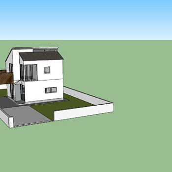 日本凉亭阳台住宅SU模型下载_sketchup草图大师SKP模型